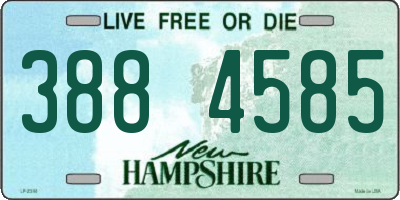 NH license plate 3884585