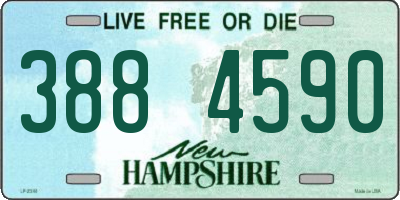NH license plate 3884590