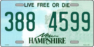 NH license plate 3884599