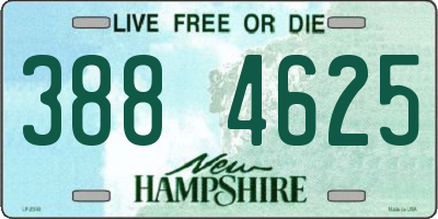 NH license plate 3884625