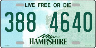 NH license plate 3884640