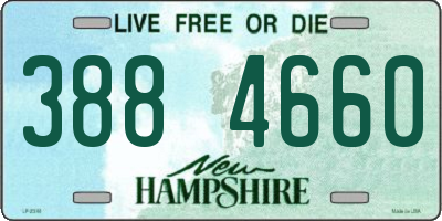NH license plate 3884660