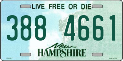 NH license plate 3884661
