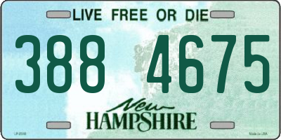 NH license plate 3884675