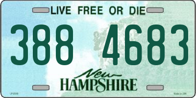 NH license plate 3884683