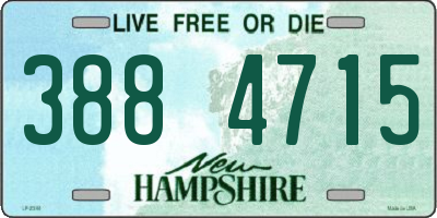 NH license plate 3884715