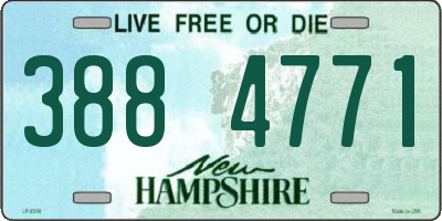 NH license plate 3884771