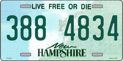 NH license plate 3884834