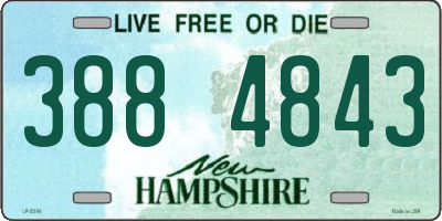 NH license plate 3884843