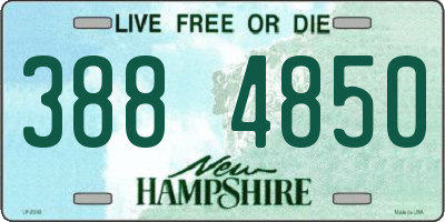 NH license plate 3884850