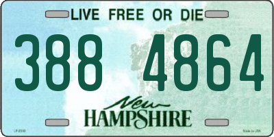 NH license plate 3884864