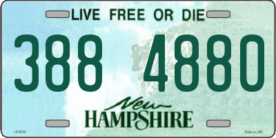 NH license plate 3884880