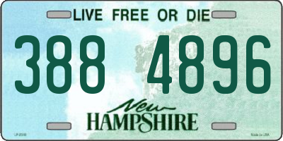 NH license plate 3884896