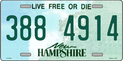 NH license plate 3884914