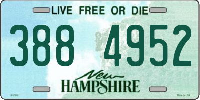 NH license plate 3884952