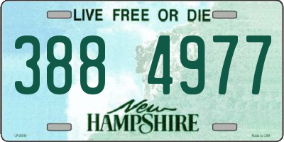 NH license plate 3884977