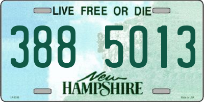 NH license plate 3885013