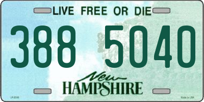 NH license plate 3885040