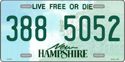 NH license plate 3885052