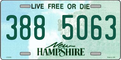 NH license plate 3885063