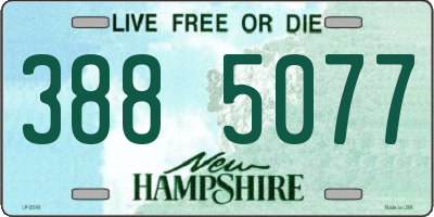 NH license plate 3885077