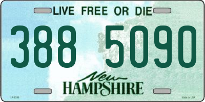 NH license plate 3885090