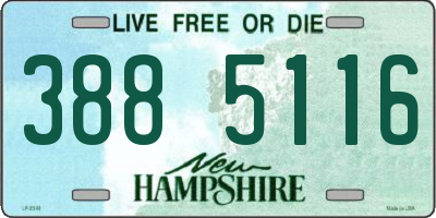 NH license plate 3885116