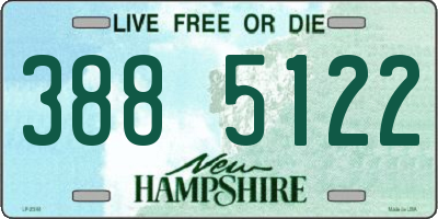 NH license plate 3885122