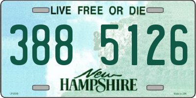NH license plate 3885126
