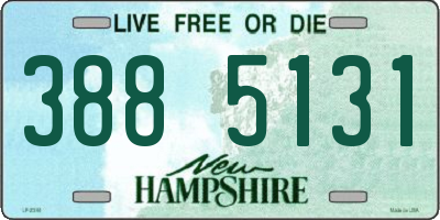 NH license plate 3885131