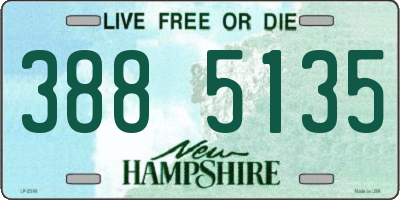 NH license plate 3885135