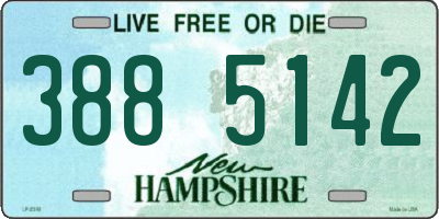 NH license plate 3885142