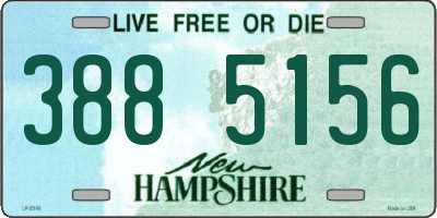NH license plate 3885156