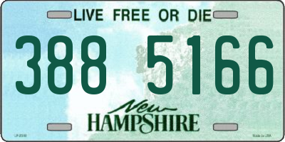 NH license plate 3885166