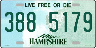 NH license plate 3885179