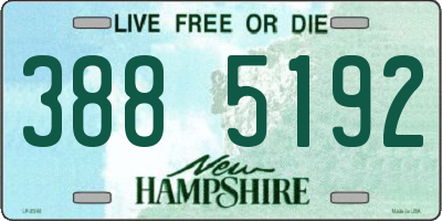 NH license plate 3885192