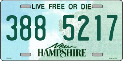 NH license plate 3885217