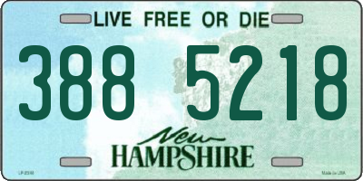 NH license plate 3885218