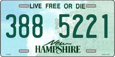 NH license plate 3885221