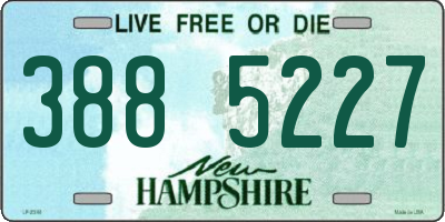 NH license plate 3885227