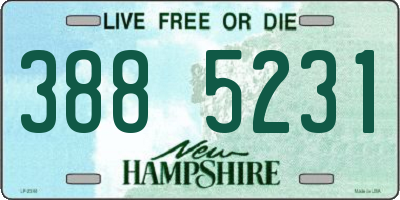 NH license plate 3885231