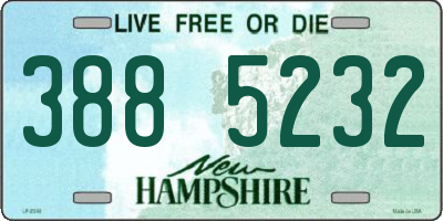 NH license plate 3885232