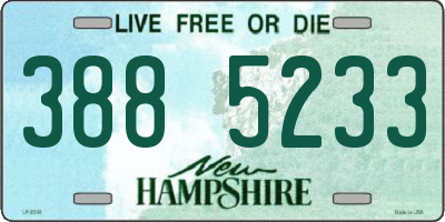 NH license plate 3885233