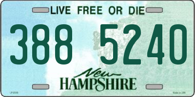 NH license plate 3885240
