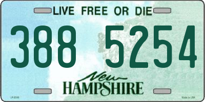 NH license plate 3885254