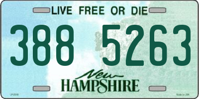 NH license plate 3885263