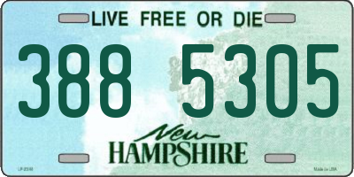 NH license plate 3885305