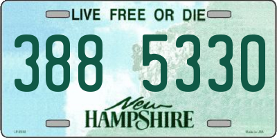NH license plate 3885330
