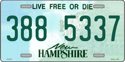 NH license plate 3885337