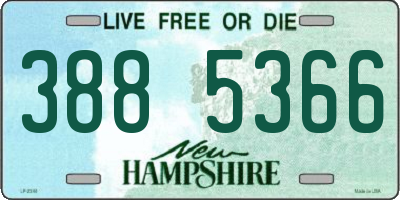NH license plate 3885366